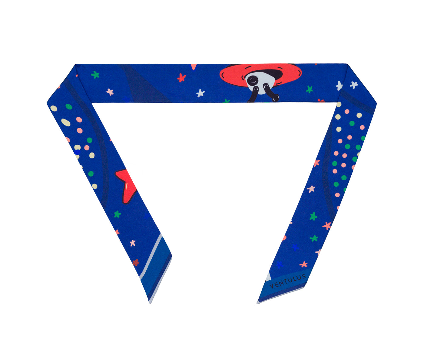 Galaksi ipek Bandana mavi
